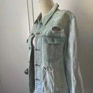 Designer Rag & Bone Oversized Denim Jacket